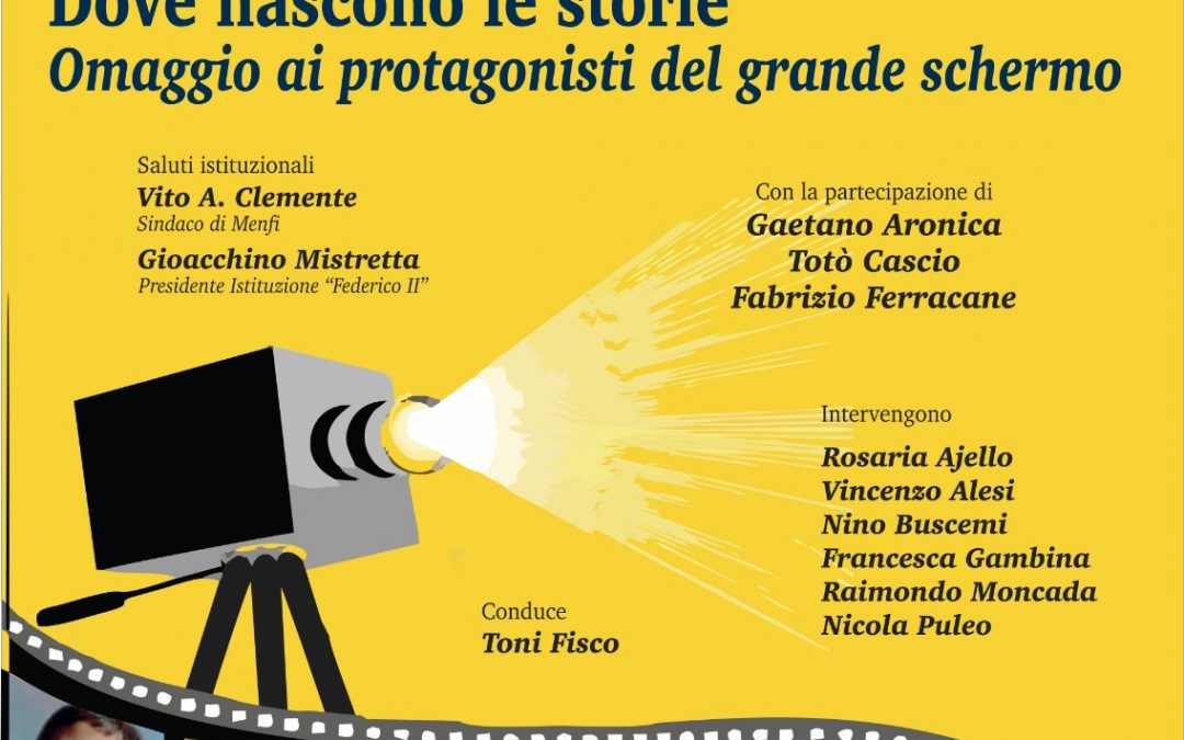 “Gran Galà della Cultura – Dove nascono le storie: omaggio ai protagonisti del grande schermo”: l’Istituzione Culturale “Federico II” celebra il cinema a Menfi